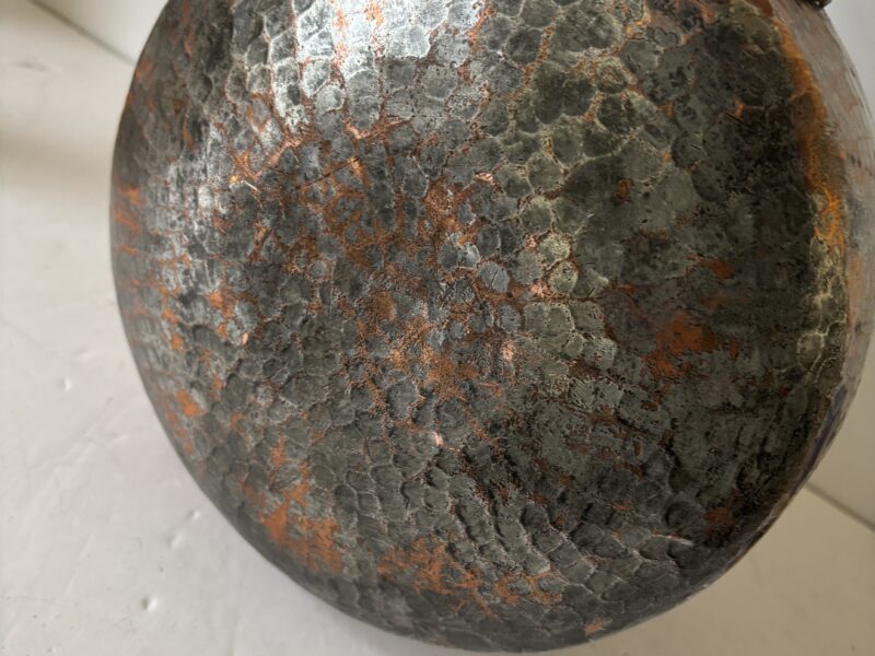 Antique Farmhouse hammered copper tea kettle