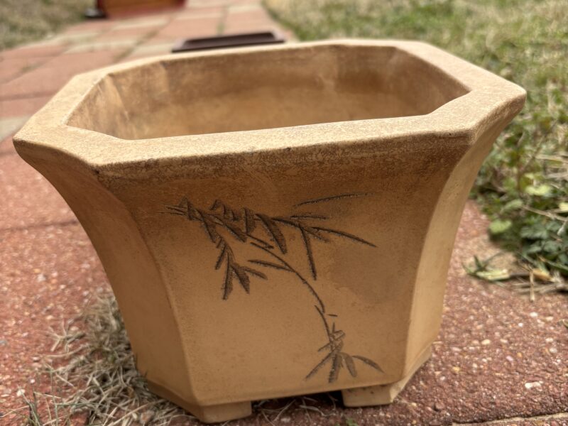 Lot of 4 bonsai pots different sizes 9" to 6.5"