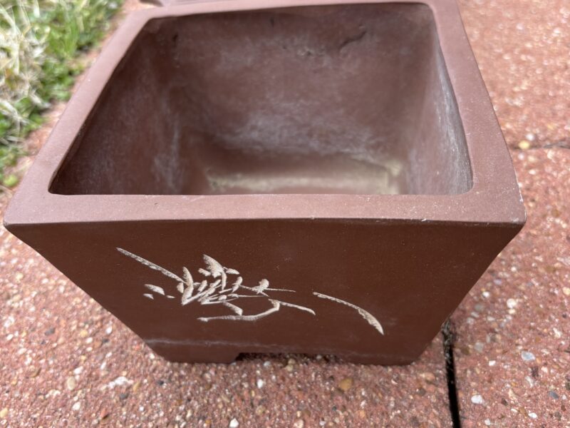 Lot of 4 bonsai pots different sizes 9" to 6.5"