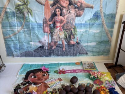 Hawaiian Luau party supplies Moana backdrop coconut banner 75+ pcs