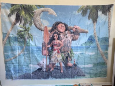 Hawaiian Luau party supplies Moana backdrop coconut banner 75+ pcs