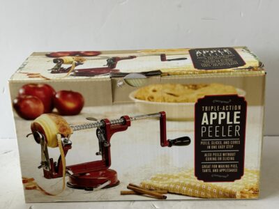 Triple Action Apple Potato Peeler Red in box