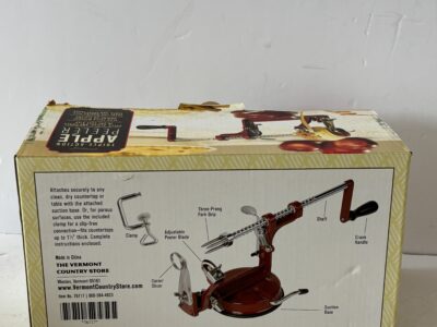 Triple Action Apple Potato Peeler Red in box