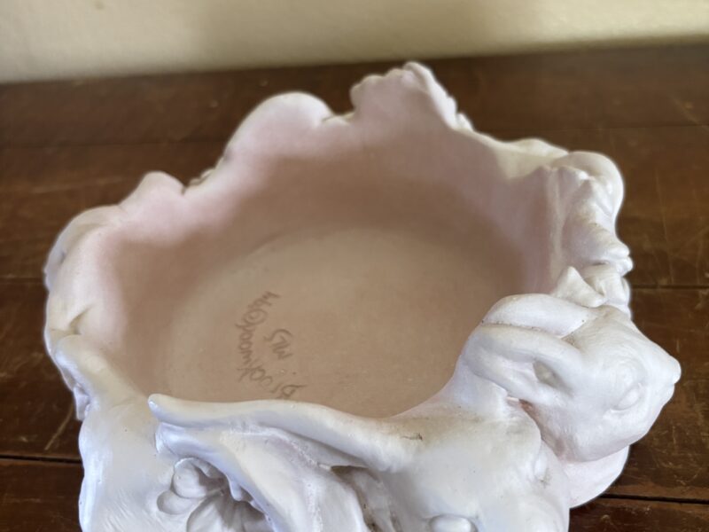Vintage Brookwood Easter 9-inch candle dish or candy dish