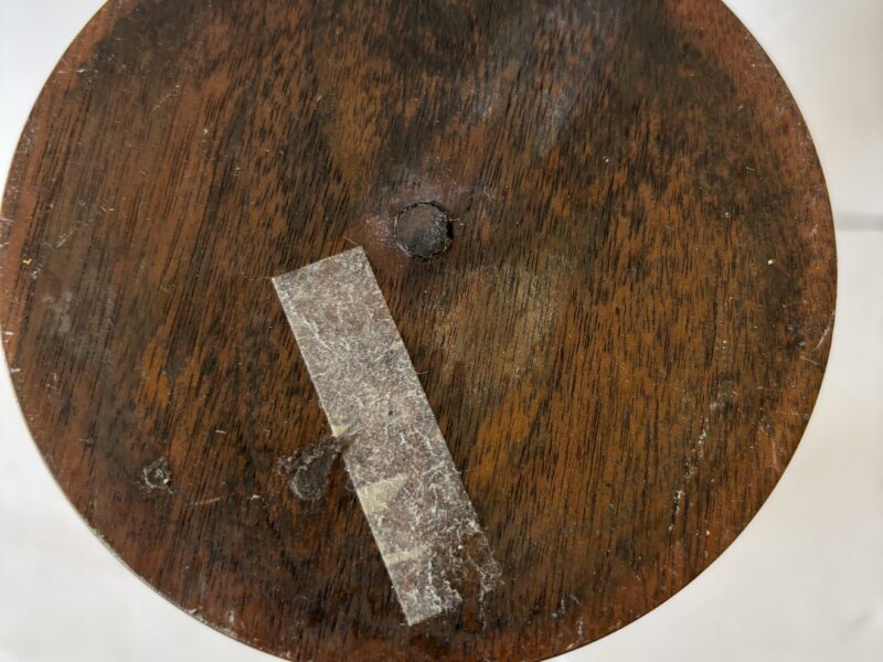 Large 14.5" tall wooden candle stand