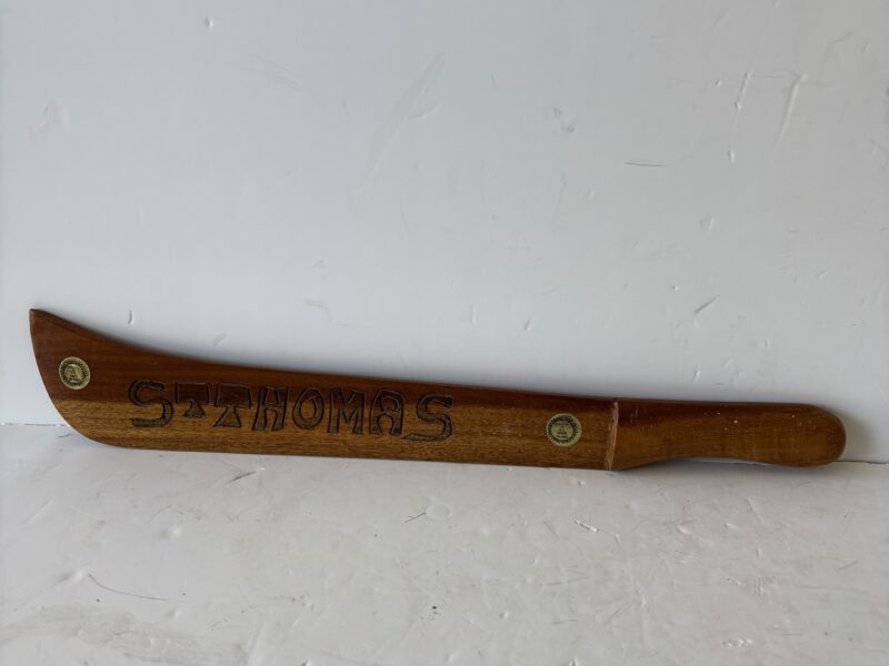 Travel souvenir from Virgin Islands wooden 18" bolo machete