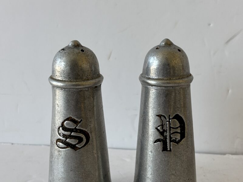 Vintage RWP Pewter salt and pepper shakers set