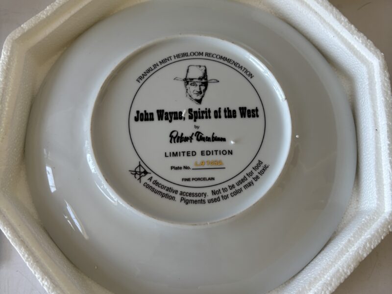 John Wayne Spirit of the West 8" limited edition collector plate