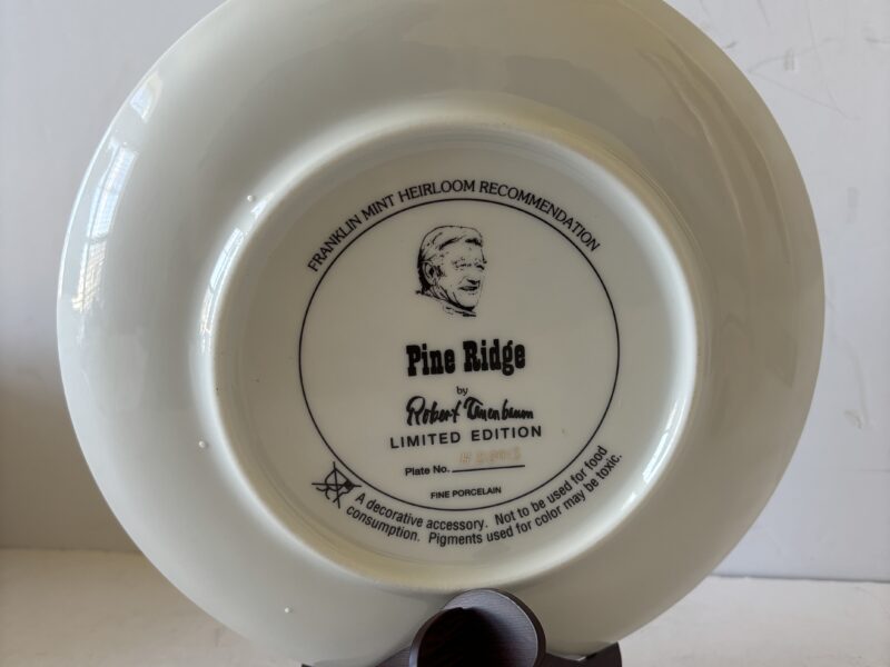 John Wayne Pine Ridge by R Tannenbaum fine porcelain w/ 24kt gold edge