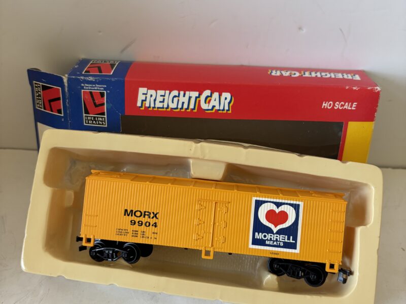Life Like Train freight car Morrell Meats HO Scale in box