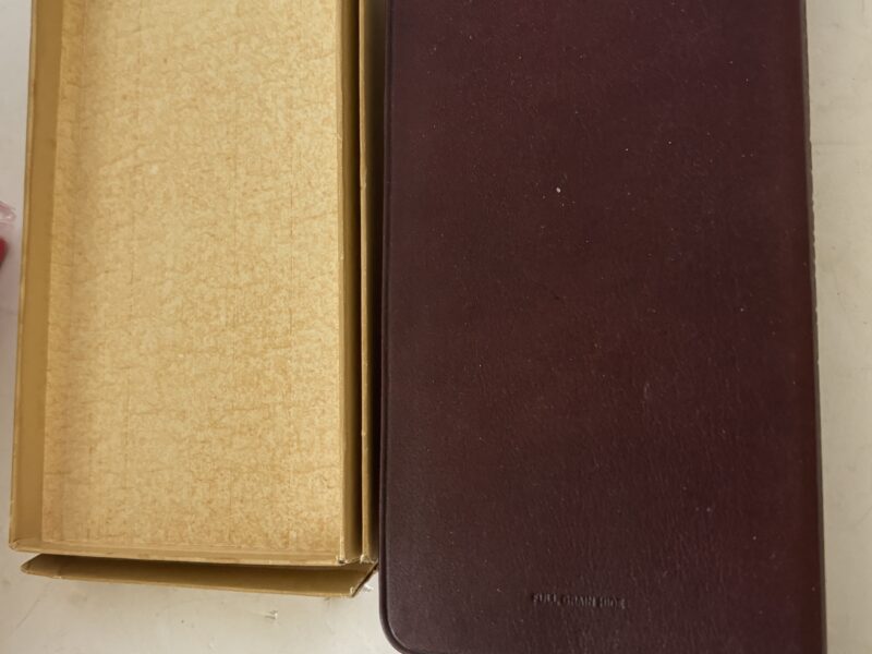 1978 The Professional Wine Reference F E Johnson full grain hide cover