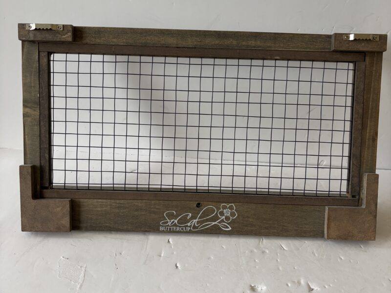 Wall Mount key or jewelry hanger wood frame with shelf and hooks