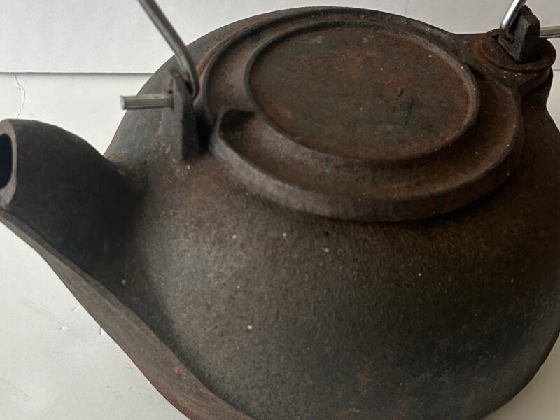 Antique Large Cast Iron Kettle
