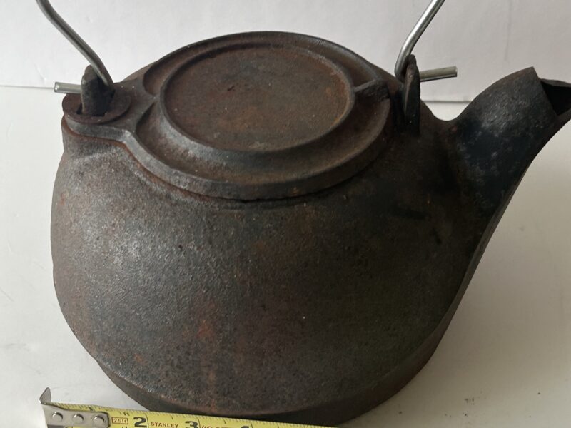 Antique Large Cast Iron Kettle