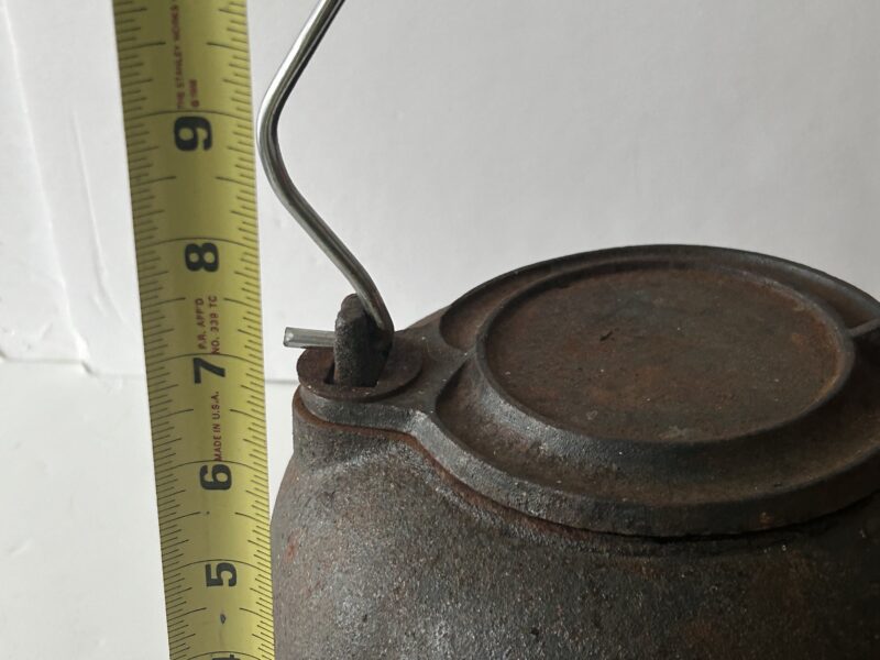 Antique Large Cast Iron Kettle