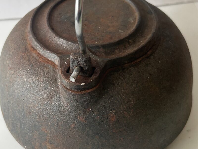 Antique Large Cast Iron Kettle