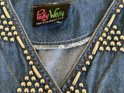 Vintage Pinky West denim blouse L