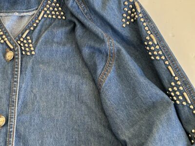 Vintage Pinky West denim blouse L
