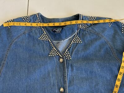 Vintage Pinky West denim blouse L