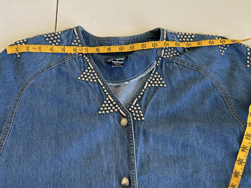 Vintage Pinky West denim blouse L
