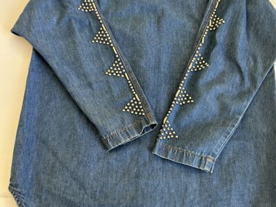 Vintage Pinky West denim blouse L