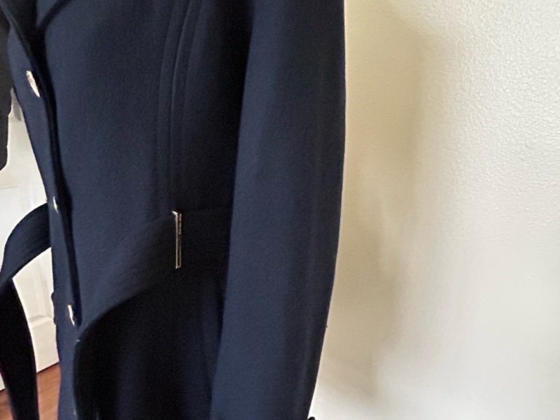 Preowned Michael Kors belted button down coat