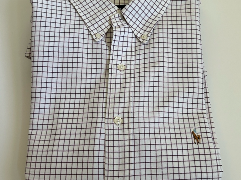 Preowned Ralph Lauren men long sleeve shirt 17 1/2-35 Yarmouth s