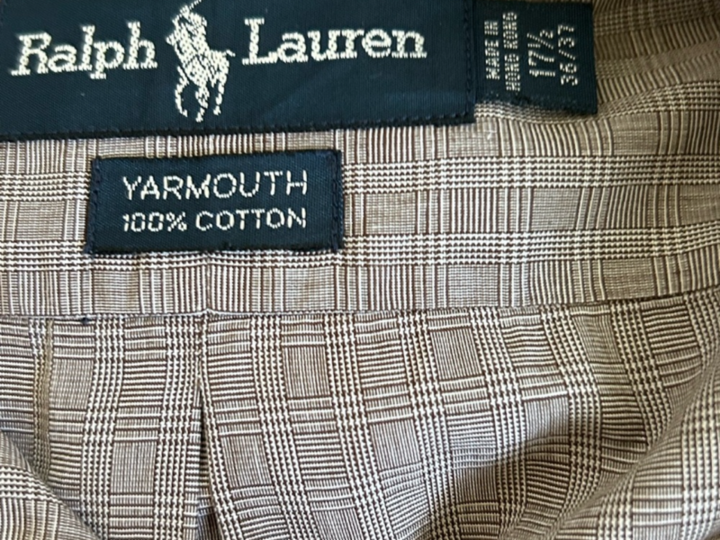 Ralph Lauren long sleeve shirt Yarmouth 100%