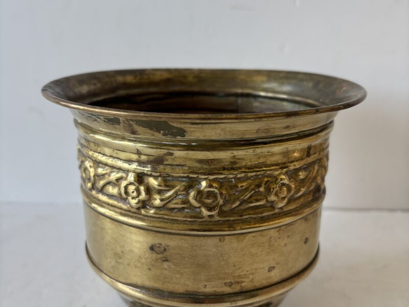 English brass planter
