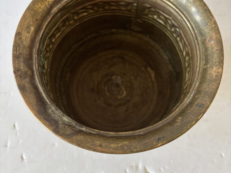 English brass planter