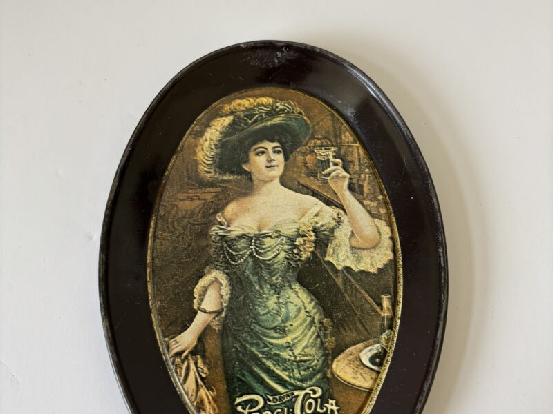 Vintage Pepsi Cola Ad in mini 6" tin tray
