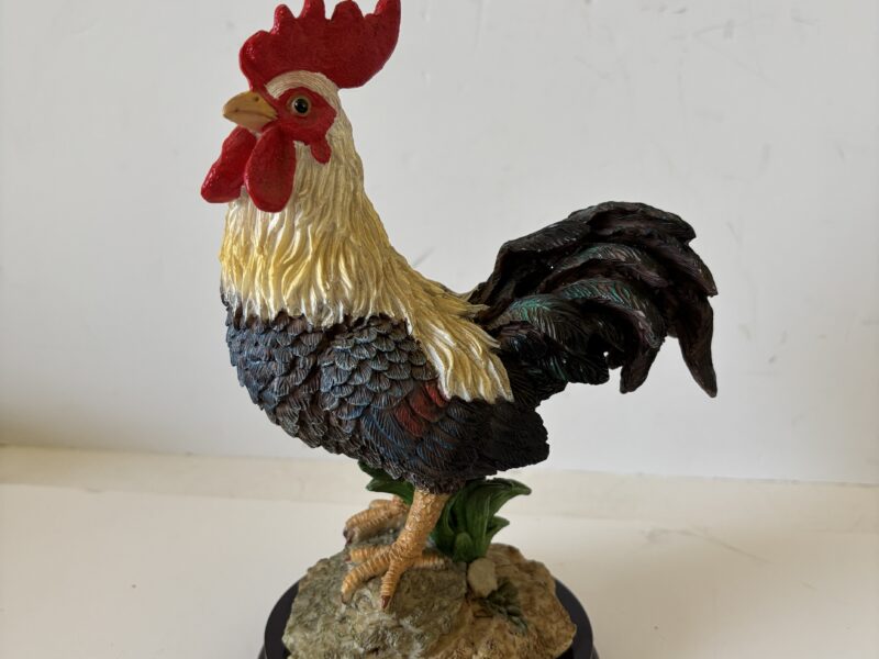 Large 8.5" tall rooster figurine