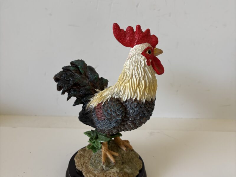 Large 8.5" tall rooster figurine