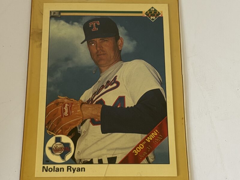 Nolan Ryan Upper Deck #734 baseball card 300th win