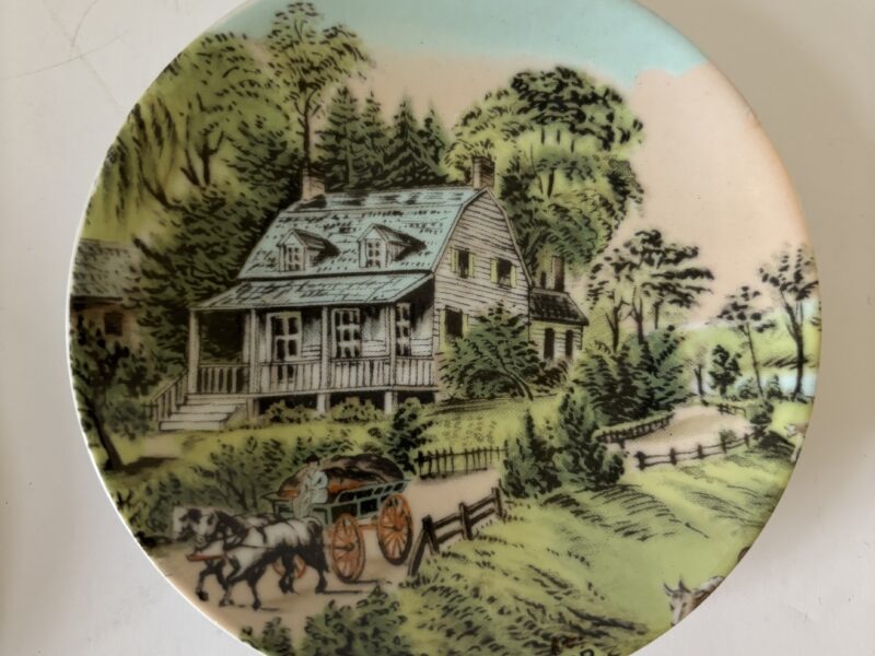 Currier & Ives Seasons in mini 4.5" plates