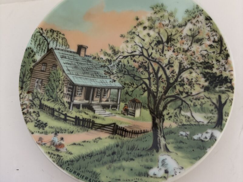 Currier & Ives Seasons in mini 4.5" plates
