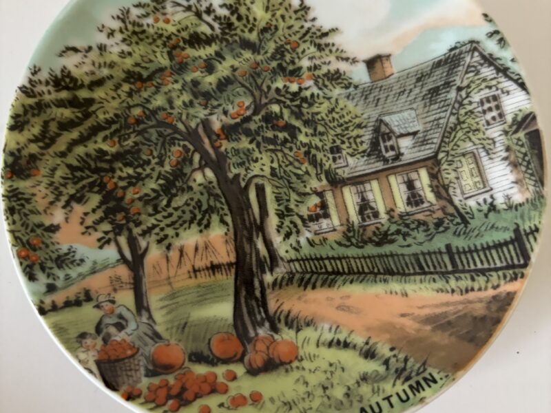Currier & Ives Seasons in mini 4.5" plates