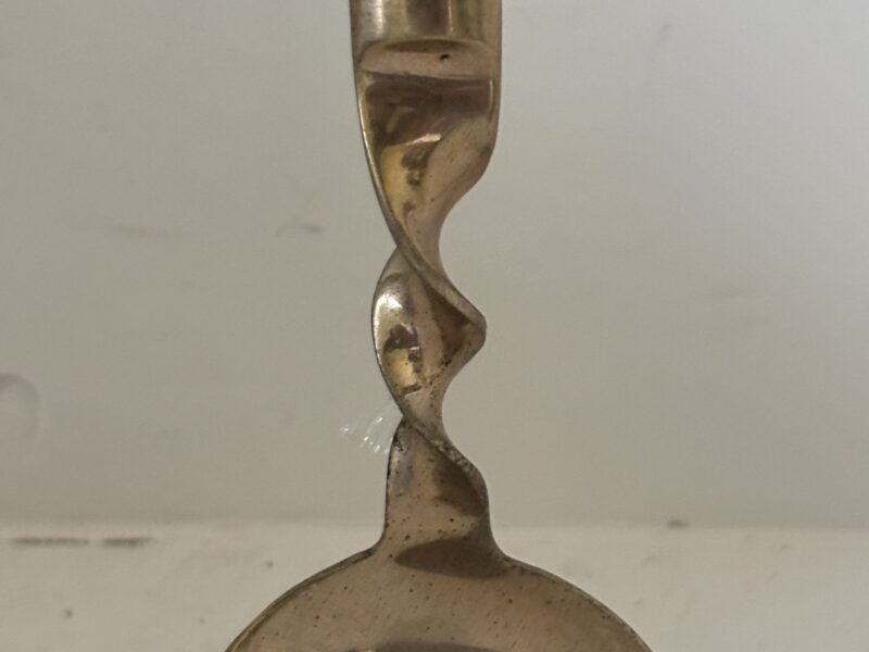 Vintage Siam Siddharta gravy ladle brass with teakwood
