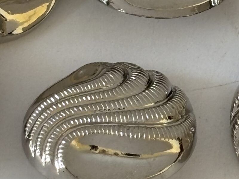 Vintage 1-inch silver buttons lot of 20