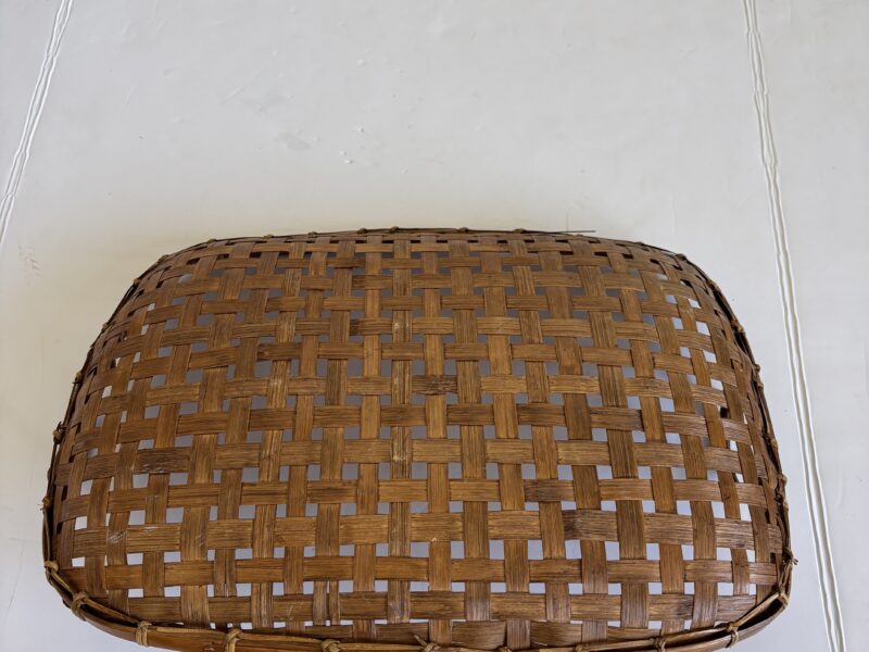 Woven 19x14 rattan or bamboo tray or basket