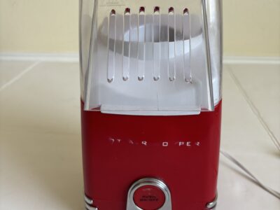 Popcorn maker popper by Nostalgia red color