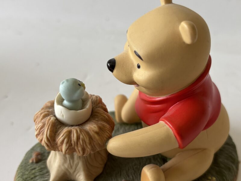 Welcome Little One Disney Winnie the Pooh with bird figurine