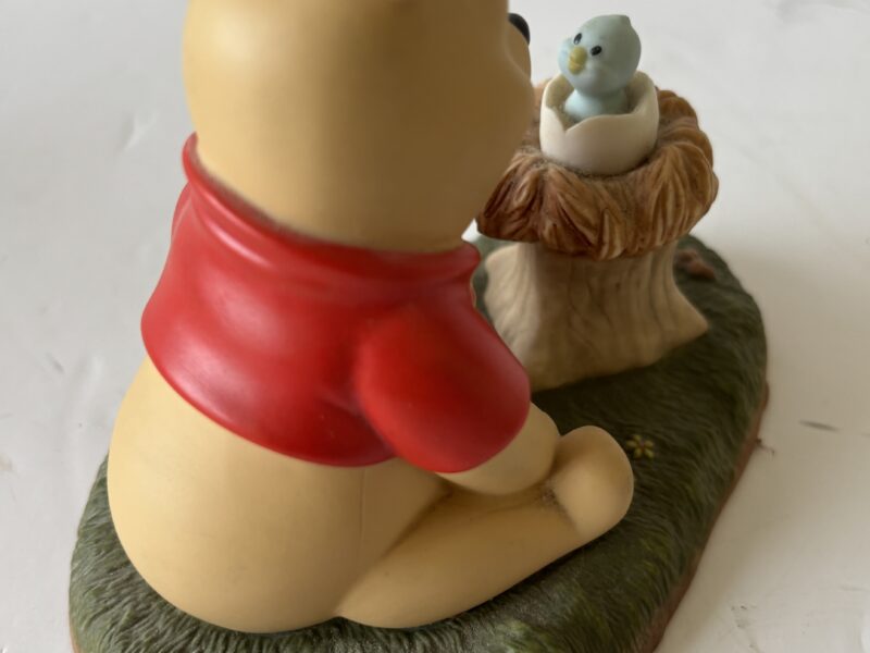 Welcome Little One Disney Winnie the Pooh with bird figurine