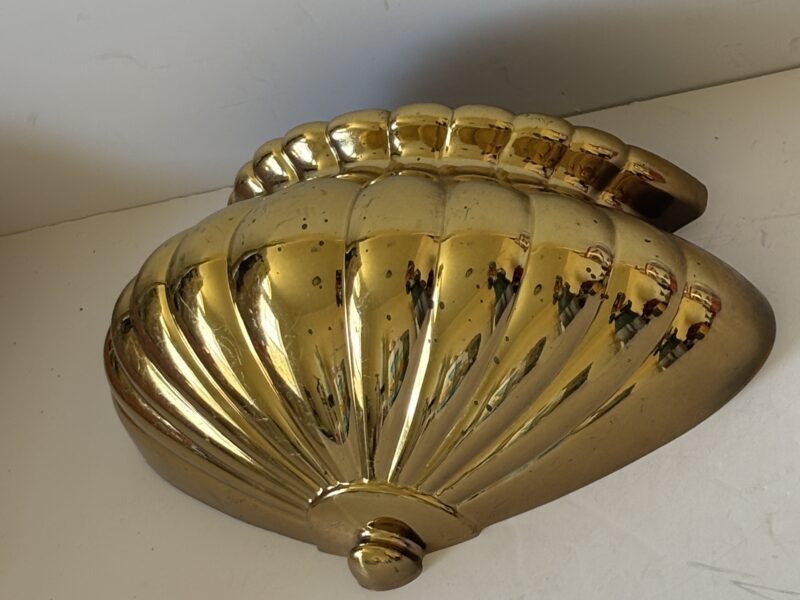 Vintage home interiors syroco wall pocket polished gold