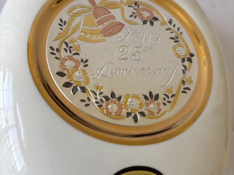 Chokin Art collector vase 25th wedding anniversary gift