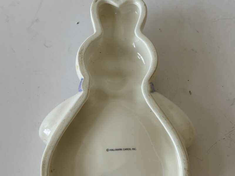 Porcelain Bunny Rabbit spoon rest by Hallmark cards