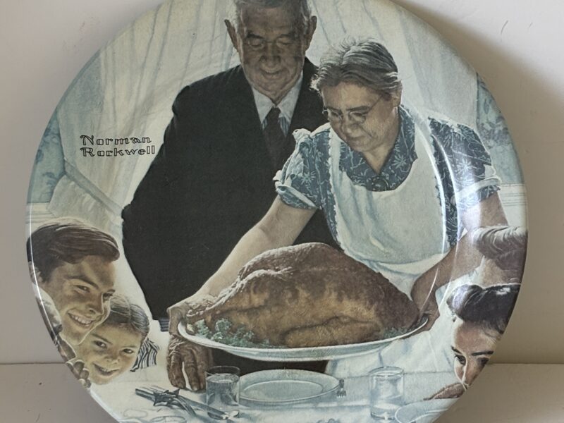 Freedom from Want 1979 Norman Rockwell collector's plate