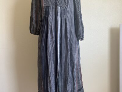 Universal Thread Gray Tiered Maxi Dress with V-Neck M