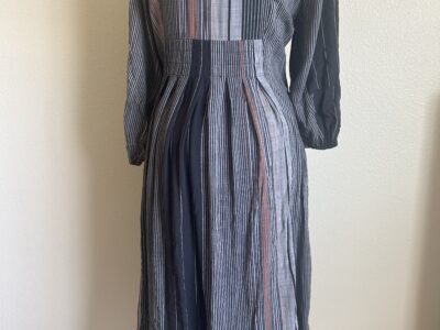 Universal Thread Gray Tiered Maxi Dress with V-Neck M