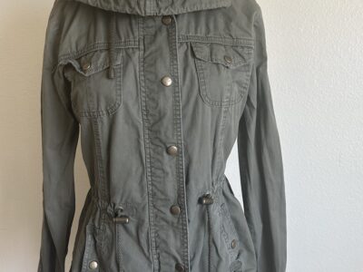 Ashley By 26 International Green Utility Jacket with Hood